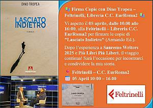 Firma copie con dino tropea – libreria la feltrinelli c.c. eurroma2 rm - https://www.casas